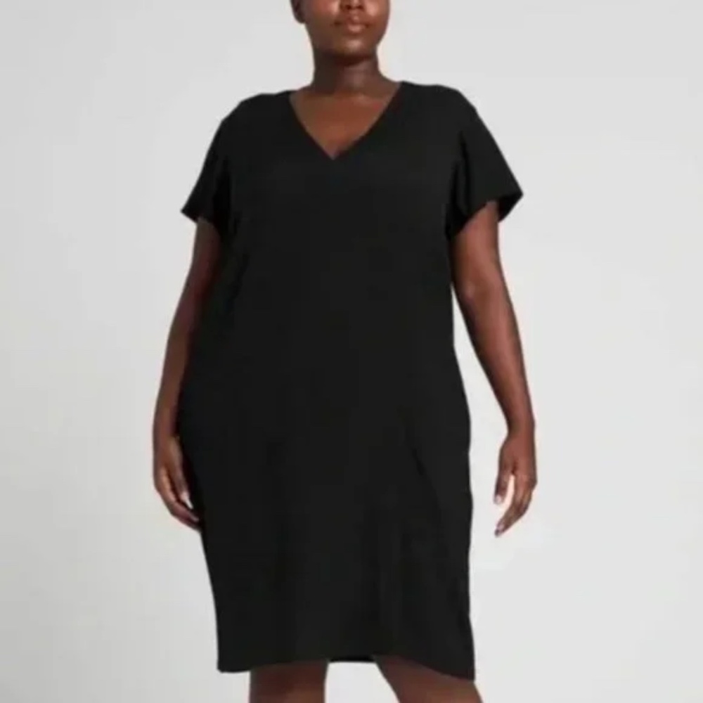 NWT Universal Standard 4XS Kendra Crepe Dress in Black (0/XS equivalent)